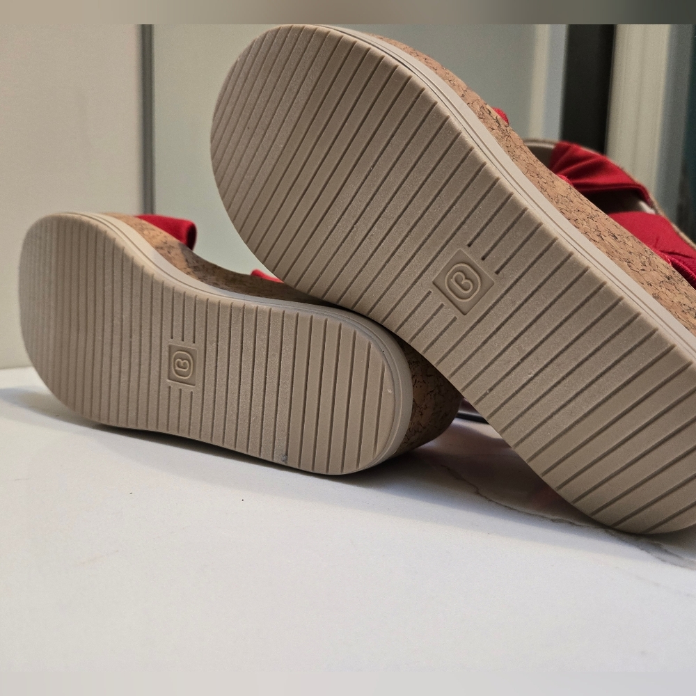 Life Stride Red Knot-Detail Espadrille Wedge Sandals - Picture 6 of 7